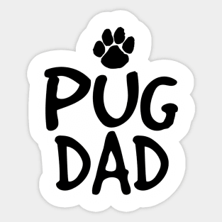 Pug Dad Sticker